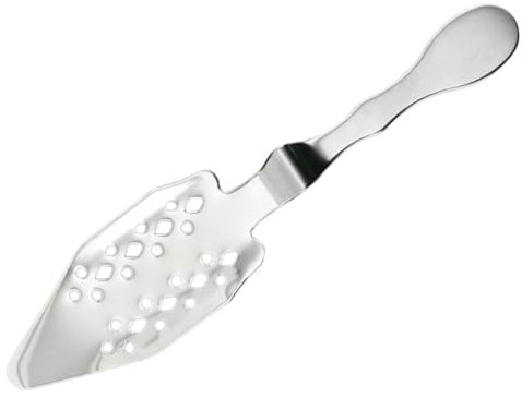 Cabilock Absinthlöffel Aus Absinthtropfer Mit Ausgehöhlter Spitze Metalllöffel Für Absinthzubereitung Wermutlöffel Mit Praktischer Funktion