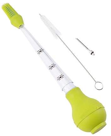 IMIKEYA Turkey Baster for Cooking Silicone Seasoning Pump Oil Drip Tube Multi-use Barbecue Tool for Home Restaurant