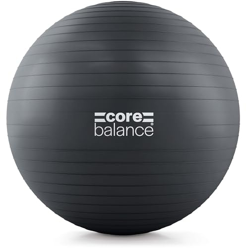 Core Balance, berstsicherer Gymnastikball - für Fitness Yoga Schwangerschaft - 55cm 65cm 75cm 85cm - inkl. Luftpumpe