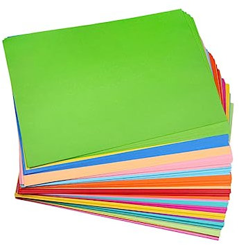 TOKIDNY Buntes A4 Origami DIY Bastelpapier Für 10 Farben 230g/ ² Perfekt Zum Falten Und Kreativgestalten Handwerksmaterial Für Kindergarten Und Schule
