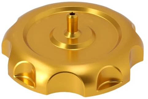 CNC Tankdeckel mit Entlüftung, Racing Optik, Gold - für Simson S50, S51,