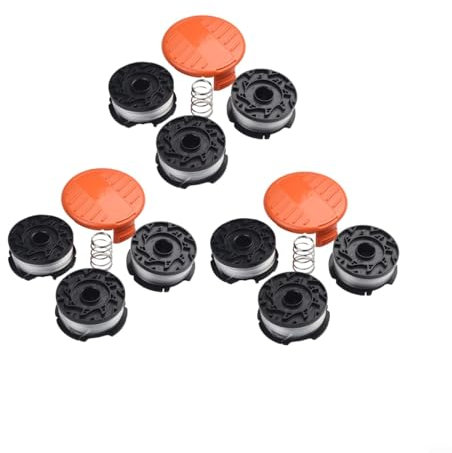 Fauhapyway Trimmer Wire Replacement Spool And Line For Black & Decker Replacement String Trimmer Line Spool AF-100 30Ft 0.065 Diameter Auto Feed(9+3+3)