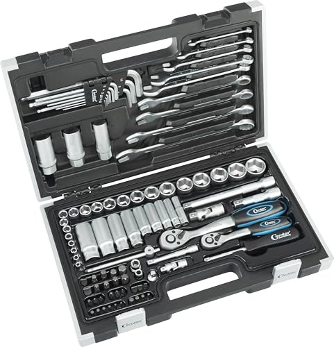 Condor Werkzeug 1192 | Metrisch Steckschlüssel-Satz I 92-tlg. | 1/4+3/8 | 6-kant metrisch | SW 4-24 mm | Schraubenschlüssel | Nüsse | Knarren | Bits | Zubehör
