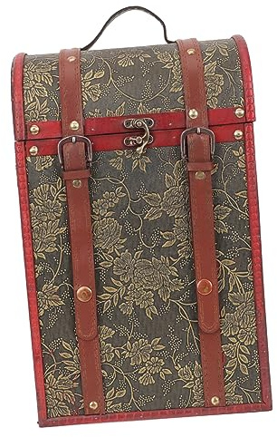 NAMOARLY Coffret Vintage pour Bouteilles De Élégant Coffret De pour Boîte De Rangement Pratique pour Toutes Occasions