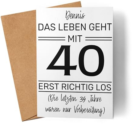 Kiddle-Design Personalisierte Karte 18. Geburtstag | Das Leben fängt mit 18 erst richtig an | 18ter Geburtstag Lustiges Geschenk Mann Frau | Geburtstagskarte inkl. Umschlag