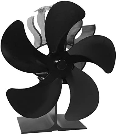 Ventilateur de poêle à bois alimenté par la chaleur avec moteurs silencieux, 4/5/6 pales pour poêles à gaz/granulés/bois, alliage d'aluminium