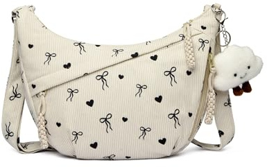 Micmores Umhängetasche Damen Halbmond Crossbody Bag Verstellbare SchultertascheIdeal für Arbeit Reisen Uni