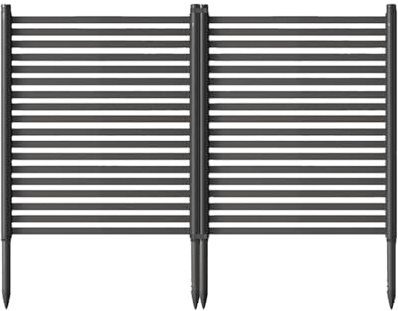 GarveeLife 2er Set Rankgitter Gartenzaun 120x180cm Metall Spalier Rankhilfe, Pflanzengitter Für Blumenbeete Balkon Pool, Balkonsichtschutz