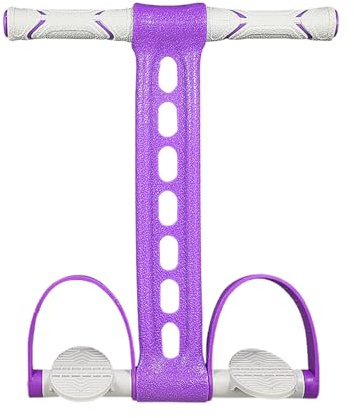 Banda Resistenza Tubolare Con Pedali, Cinturino di Allungamento Portatile, Fasce Resistenza Piedi Con Maniglie, Per Allenamento A Casa Stretching Gambe Braccia Vita