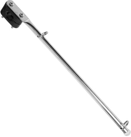 Housoutil Marine Stainless Steel Boat Flagpole Mount for 7/8 to 1 1/4 Tubes, Metal Marine Flag Support Rod, Small Sturdy Flagpole Fitting for Yacht and Sailing Deck Hardware