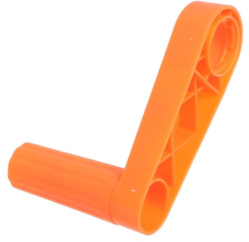 LIFKICH Kurbelgriff als Ersatzteil für Gartenschlauchaufroller in Orange aus Kunststoff mit Einfacher Installation und Schlauchaufwicklung für Rohrtrommeln