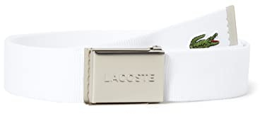 Lacoste Herren RC2012 Gürtel, Blanc, 110 cm