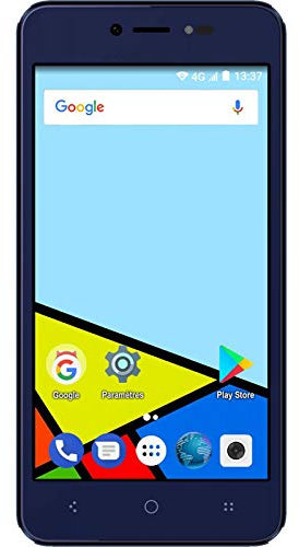 Konrow Easy Feel Smartphone Sbloccato 4G (5 Pollici, 16 GB, 1 GB di Ram, Dual Sim, Android 7) Blu