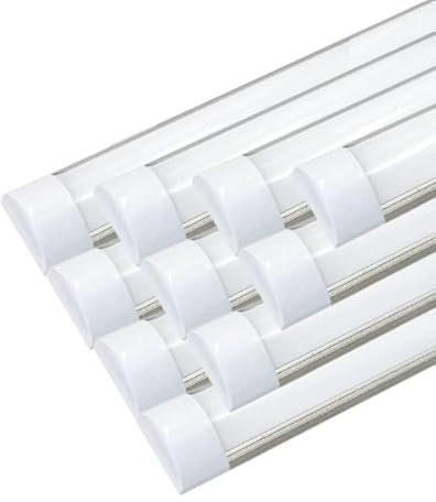 SiLAMP - Regleta luminosa LED (120 cm, 36 W, lote de 10), color blanco neutro 4000 K – 5500 K