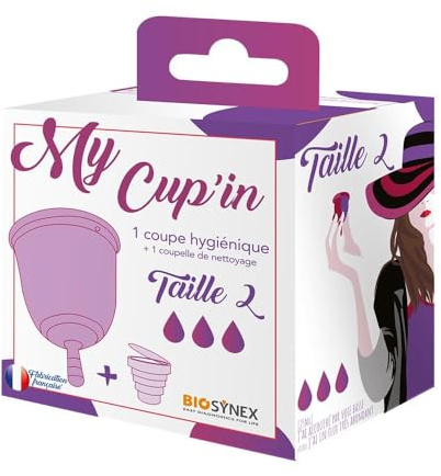 Biosynex My Cup'in Menstruationstasse, Größe 2