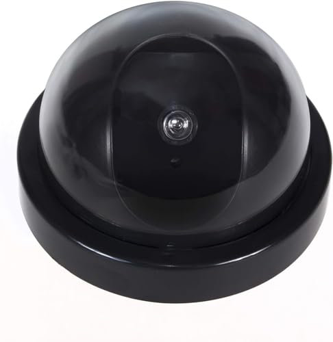 ShaniTech Dummy Dome CCTV Security Camera with Flashing LED Indoor Outdoor Fake