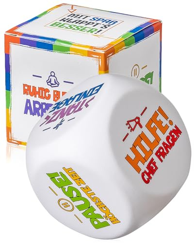 blaash Cube anti-stress avec dictons pour soulager le stress | Cadeaux de bureau amusants pour le patron | pour les collègues | Ouverture d'affaires