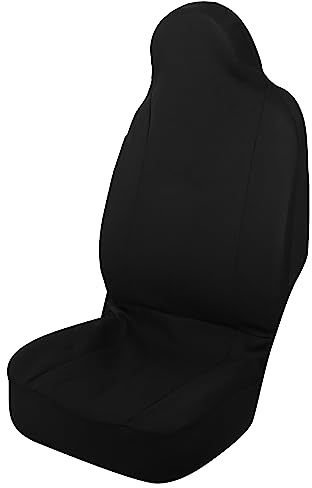 X AUTOHAUX Front Seat Covers Protector Polyester Universal for Car Truck Black