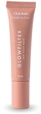 Lippenbalsam Cookie mit Farbe – Flüssig, repariert und verleiht Flexibilität – Spendet Feuchtigkeit, beruhigt und schützt – 15 ml, Vegan – Glowfilter by Marta Lozano