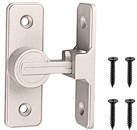 Verrou Serrure De Fermeture Porte Interieure Coulissante De Lumineux 90° Loquet De Crochet A Porte Bascule Boulon De Verrouillage De Boucle Moraillon Antivol Verrous De Porte Lumineux