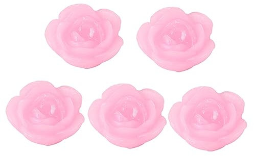 Warmhm Schwimmkerzen Rosenkerzen Aus Paraffin Wassertauglich Romantische Tischdekoration 5 Stück
