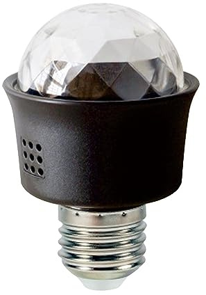 Honhoha Rotating LED Strobe Bulb - Disco LED Strobe Lamp Rotating Bulb - Reusable Disco Bulb Lamp, Bulb Stage Light for, Clubs, Family Celebrations