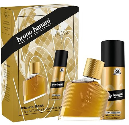 bruno banani Man’s Best Geschenkset mit Eau de Toilette und Deodorant-Spray