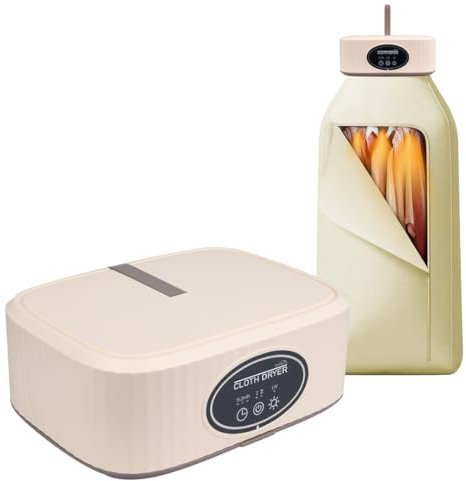 STARLYF Cloth Dryer - Asciugabiancheria elettrico portatile, mini asciugatrice pieghevole, 650 W, 2 velocità, sterilizzatore UV, asciugatura rapida, portatile, ideale per casa e viaggi (1 Cloth Dryer)
