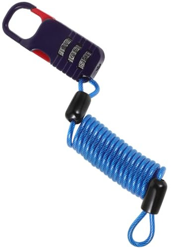 Supvox Motorrad Kettenschloss Stahlkabel Mit Zahlenschloss Tragbar Schnittfest Universell Für Motorräder Elektroroller Fahrradkorb Diebstahlschutz