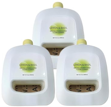 TGHDMD Solution de Nettoyage for sols 930 ML, Compatible avec Les Accessoires Narwal Freo/Freo X Ultra et Les détergents parfumés au Citron Freo X Ultra, 3 pièces