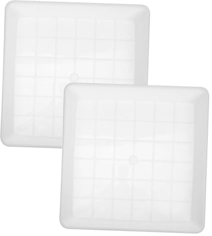 UPKOCH 2 Platillos Cuadrados De PláStico De 9.82 para Macetas Bandeja De Agua para Olla Uso Interior Y Exterior Base Resistente para Suculentas Y BonsáIs