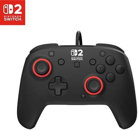 Turtle Beach Rematch Noir Manette de gaming RGB filaire Sous licence officielle pour Nintendo Switch 2