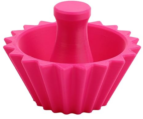 Transparent filterpåsehållare för handbryggning – kaffefilter dispenser formhjälp med spår – återanvändbar för Origami kaffedroppare – 81 x 36 mm (rosa)