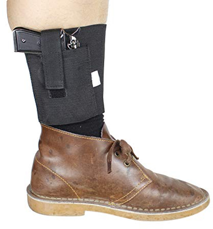 Gexgune Ankle Holster für verdeckte Tragetaschen für Ruger LC9 LCP G1ock 42 43 36 26 S&W Bodyguard .380 .38 Handpistolen ähnlicher Größe