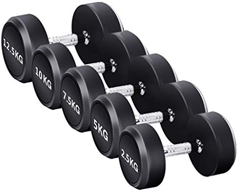 ZYCSKTL Sports Hanteln zum Verstellbare Hanteln, Haushaltsgusskörper Hanteln, Fitnessgeräte Aus Kunststoff Dumb Ling Anzug, Gym Special Sports Dumbbells (Color : Black, Size : 37.5kg)