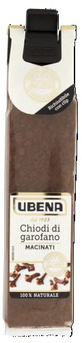 UBENA, Chiodi di Garofano Macinati, Ideale per Insaporire Creme, Piatti a Base di Carne e Infusi, Formato Clip Sachet da 25 gr