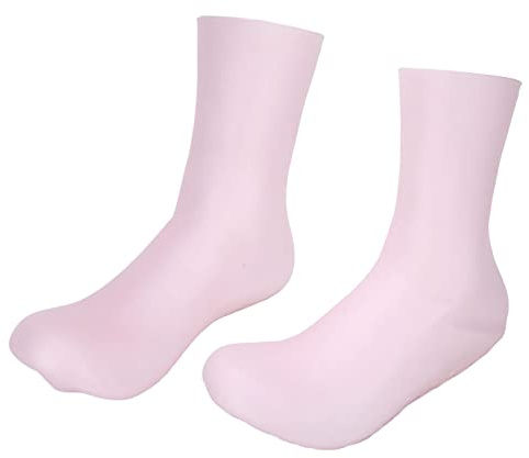 Sonew Weiche Silikon-Feuchtigkeitssocken für Trockene Füße, Hochelastische Spa-Gel-Socken für Männer und Frauen - Anti-Rutsch Pflege(L)