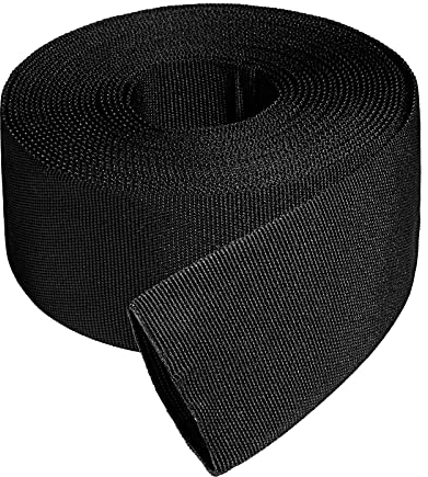 Manchon de protection en nylon de 7,6 m pour câble de soudage Tig Torch Hydraulique, housse de câble ignifuge en nylon résistant à l'abrasion pour chaîne, câble de soudage à tige, ID de 3,8 cm, noir