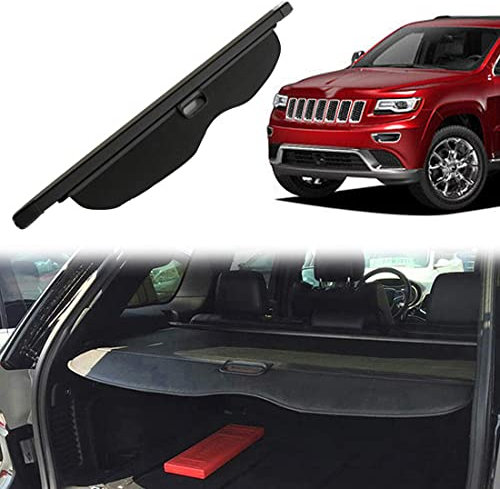 Voiture Étagère Coffre Arrière Rétractable pour Jeep Grand Cherokee 2011-2016 Cache Bagages Housse Colis Cargo Rangement Partition Bouclier Couverture Accessoire