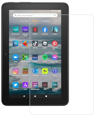 HYGMOCC Design per Amazon Kindle Fire 7 Tablet 7 pollici, (versione 2022-12a generazione) Pellicola salvaschermo in vetro temperato, antigraffio, senza bolle, alta definizione (1 pz)