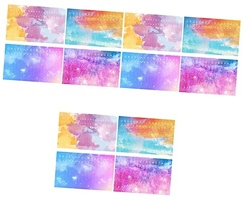 TOYANDONA 12stücke Teiliges Kalimba Aufkleber Haftende Daumenklavier Noten Aufkleber Für Anfänger Installieren Dekorative Klavieraufkleber Zur Schnellen Erlernung Von Melodien