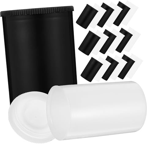 Angoily 20 Pezzi Contenitori per Pellicola 35mm in Pe, Ermetici di Perdite, Custodia per Rullini e Piccoli Accessori per Viaggio e Foto All'aperto