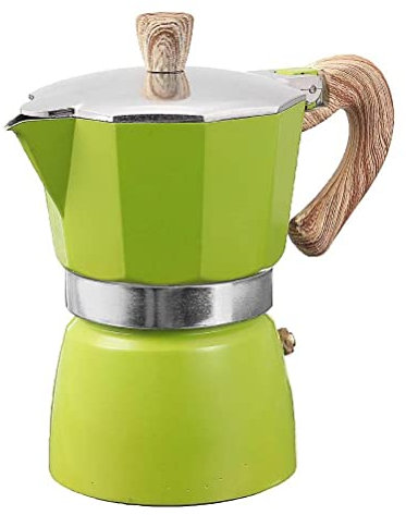 Fdit Caffettiera Moka in Alluminio Pressofuso da 150 Ml/300 Ml in Stile Italiano per Cappuccino, Latte, caffè Americano, per Preparare Cappuccino Latte (300ML)