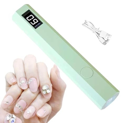Lámpara de uñas de gel portátil y de tamaño pequeño Pequeño secador de uñas | Lámpara UV LED portátil pequeña Para aficionados a la manicura, m