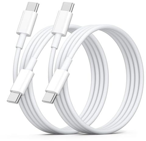 2M Cavo USB C a USB C, Cavi Carica Rapida Tipo C, PD 3A Cavo Type C to Type C Filo Caricatore per Samsung Galaxy S25 S24 S23 S22 S21 S20 S24Ultra, A56 A55 A05s A06 A54 A53 A34 A33 A23 A16 (2Pezzi)