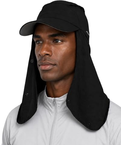 Zylioo 2XL XL XL L solhatt med nackskydd, stor baseballkeps UPF 50+ solskydd, snabbtorkande lätt sommarhatt