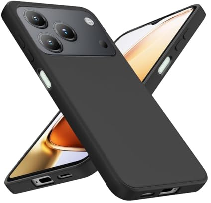 LYJERRY Case for Blackview Wave 7C Phone Case Protector, TPU Shockproof Cover, Soft, Slim Fit, Anti-Scratch Protection, Black