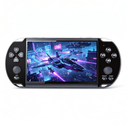 TAQY 5.1 Pulgadas Consola de Videojuegos Retro Múltiples Simuladores Guarda Partidas Dispositivo Portátil de Juegos MP3/4 Regalo para niños Fiestas y Navidad Entretenimiento Imprescindible