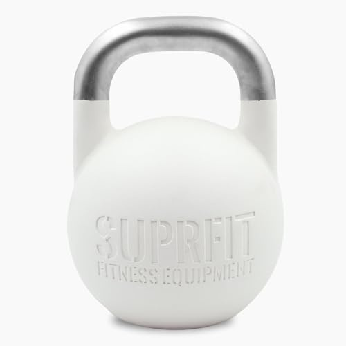 SUPRFIT – Pro Competition Kettlebells 40 kg – genormte Wettkampf Kugelhantel aus massivem Stahleinzelguss für Kraft- & Crosstraining – mit Farbcodierung zur besseren Unterscheidung der Gewichte