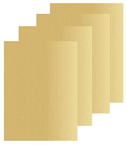 DINOWIN 5 PCS Barbecue Plaque Cuisson Tapis, Réutilisables Liners de Four Tapis de BBQ Grill Tapis Feuille de Cuisson pour Gaz Charbon électrique 100% Anti-adhérent,40 * 33cm (Beige)